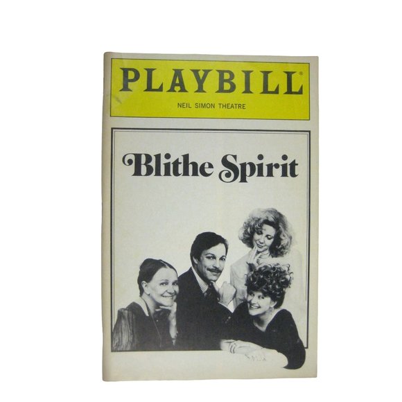 Blithe Spirit Playbill 1987 Theatre Chamberlain Blythe Danner Judith Ivey - Picture 1 of 6